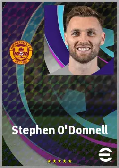 Stephen O'Donnell eFootball 2026 player card, 70 OVR RB