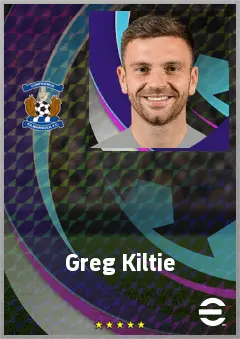 Greg Kiltie eFootball 2026 player card, 69 OVR LWF