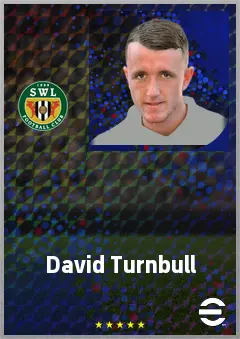 David Turnbull eFootball 2026 player card, 70 OVR AMF