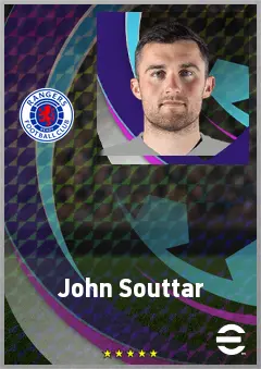 John Souttar eFootball 2026 player card, 74 OVR CB