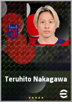 Nakagawa Teruhito eFootball 2026 player card, 69 OVR RWF