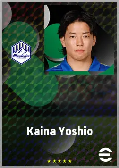 Yoshio Kaina eFootball 2026 player card, 66 OVR RMF