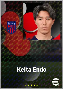 Endo Keita eFootball 2026 player card, 71 OVR LWF
