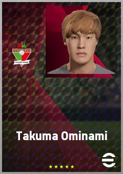 Ominami Takuma eFootball 2026 player card, 71 OVR CB