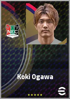 Ogawa Koki eFootball 2026 player card, 70 OVR CF