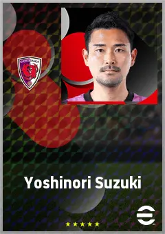 Suzuki Yoshinori eFootball 2026 player card, 70 OVR CB