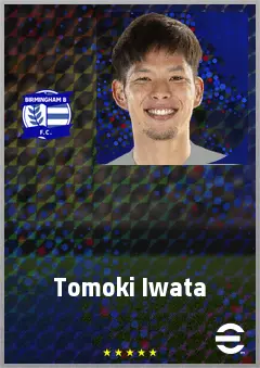 Iwata Tomoki eFootball 2026 player card, 72 OVR DMF