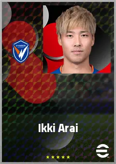Arai Ikki eFootball 2026 player card, 68 OVR CB