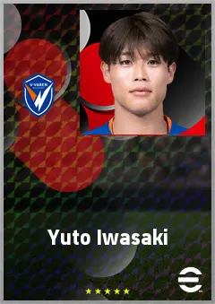 Iwasaki Yuto eFootball 2026 player card, 68 OVR LMF