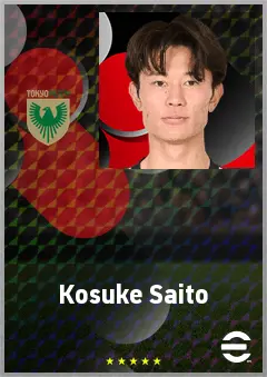 Saito Kosuke eFootball 2026 player card, 68 OVR AMF