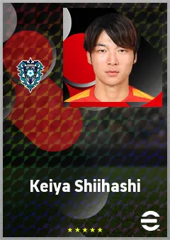 Shiihashi Keiya eFootball 2026 player card, 70 OVR DMF