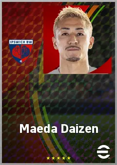 Maeda Daizen eFootball 2026 player card, 76 OVR LWF