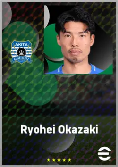 Okazaki Ryohei eFootball 2026 player card, 67 OVR CB