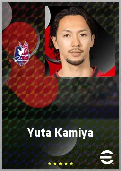 Kamiya Yuta eFootball 2026 player card, 66 OVR CMF