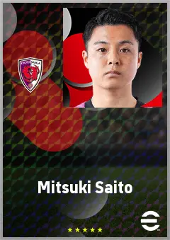 Saito Mitsuki eFootball 2026 player card, 67 OVR DMF