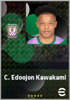 Edoojon Kawakami C. eFootball 2026 player card, 67 OVR RMF