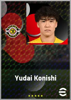 Konishi Yudai eFootball 2026 player card, 65 OVR DMF