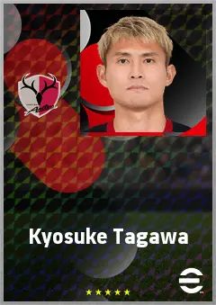 Tagawa Kyosuke eFootball 2026 player card, 68 OVR CF
