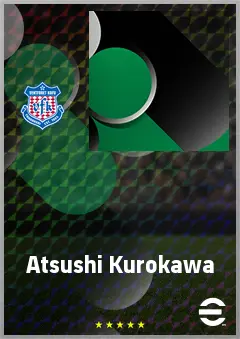 Kurokawa Atsushi eFootball 2026 player card, 67 OVR RWF
