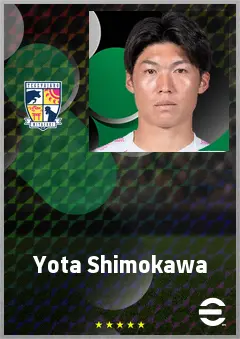 Shimokawa Yota eFootball 2026 player card, 68 OVR LB