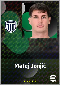 Matej Jonjić eFootball 2026 player card, 70 OVR CB