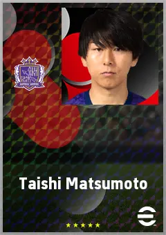 Matsumoto Taishi eFootball 2026 player card, 67 OVR DMF