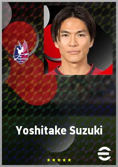 Suzuki Yoshitake eFootball 2026 player card, 68 OVR CB