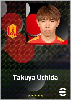 Uchida Takuya eFootball 2026 player card, 68 OVR RMF