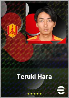 Hara Teruki eFootball 2026 player card, 68 OVR CB