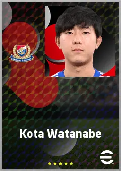Watanabe Kota eFootball 2026 player card, 71 OVR CMF