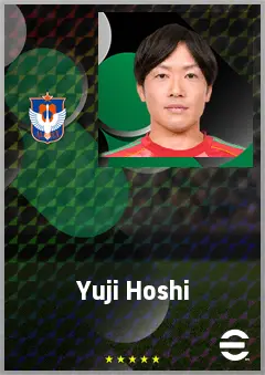 Hoshi Yuji eFootball 2026 player card, 65 OVR DMF