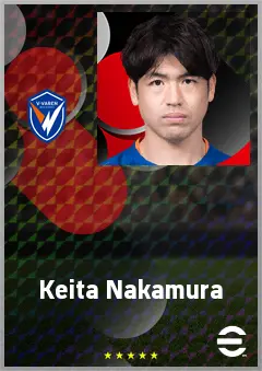 Nakamura Keita eFootball 2026 player card, 66 OVR AMF