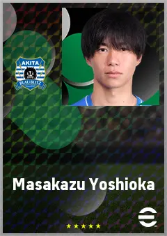 Yoshioka Masakazu eFootball 2026 player card, 68 OVR RWF