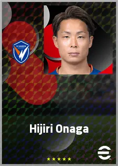 Onaga Hijiri eFootball 2026 player card, 69 OVR RMF