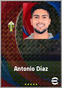 Antonio Díaz eFootball 2026 player card, 69 OVR LB