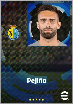 Pejiño eFootball 2026 player card, 71 OVR RWF
