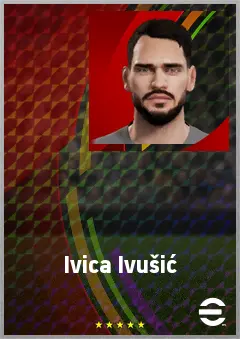 Ivica Ivušić eFootball 2026 player card, 73 OVR GK