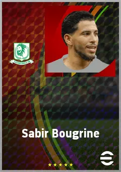 Sabir Bougrine eFootball 2026 player card, 66 OVR AMF