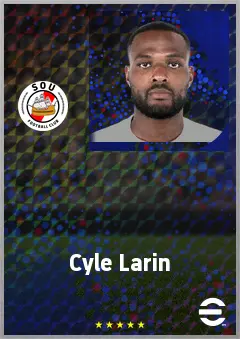 Cyle Larin eFootball 2026 player card, 74 OVR CF