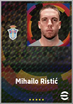 Mihailo Ristić eFootball 2026 player card, 71 OVR LB