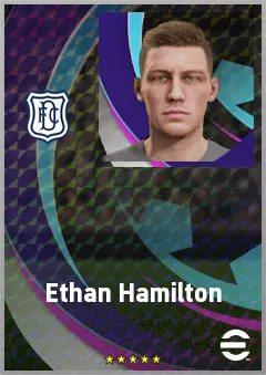 Ethan Hamilton eFootball 2026 player card, 70 OVR CMF