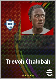 Trevoh Chalobah eFootball 2026 player card, 77 OVR CB