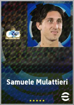 Samuele Mulattieri eFootball 2026 player card, 71 OVR CF