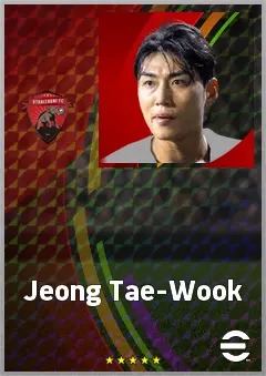 Jeong Tae-Wook eFootball 2026 player card, 66 OVR CB