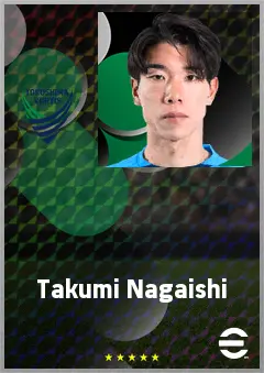 Nagaishi Takumi eFootball 2026 player card, 69 OVR GK
