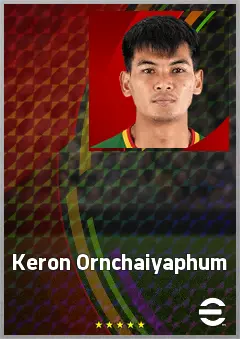 Keron Ornchaiyaphum eFootball 2026 player card, 64 OVR LB