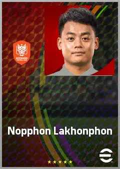Nopphon Lakhonphon eFootball 2026 player card, 66 OVR GK