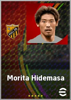 Morita Hidemasa eFootball 2026 player card, 75 OVR DMF
