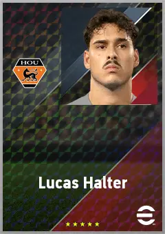 Lucas Halter eFootball 2026 player card, 72 OVR CB