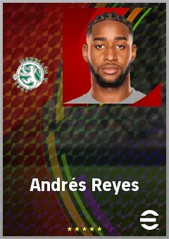 Andrés Reyes eFootball 2026 player card, 71 OVR CB